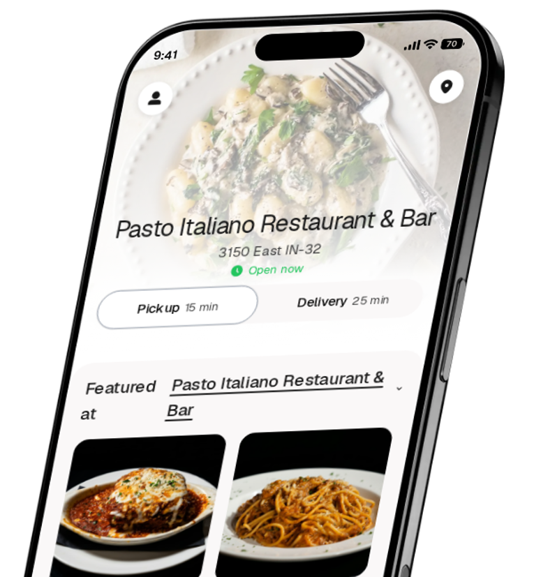 Pasto Italiano Restaurant & Bar app preview